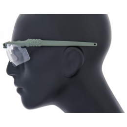 UK Arms Airsoft AC-470C Clear Shooting Glasses - GRAY