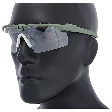 UK Arms Airsoft AC-470C Clear Shooting Glasses - GRAY