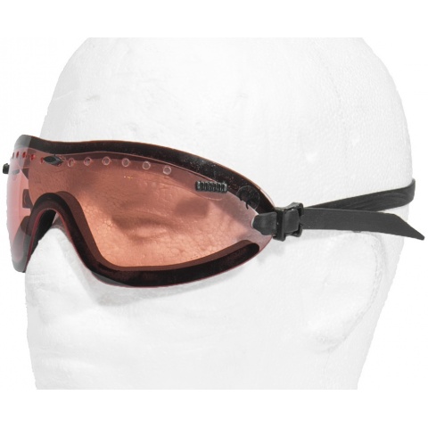 TMC Airsoft AC-376R Low Profile View Goggles - RUBY RED