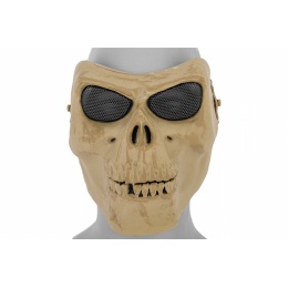 UK Arms Airsoft Gen 2 Mesh Skull Full Face Mask - SKELETON