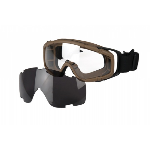 UK Arms Airsoft AC-444th SI Full Seal Goggles - TAN