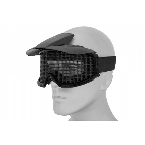 AMA Tactical Airsoft Wire Mesh Safety Goggles - BLACK