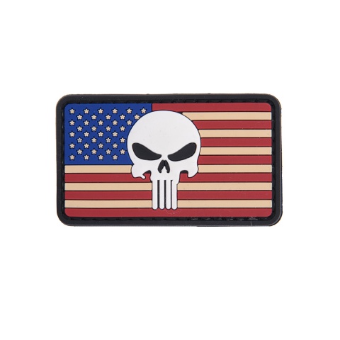 UK Arms AC-110L Punisher US FLAG PVC Patch - RED/WHITE/BLUE