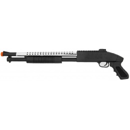 ACM Airsoft M590S Spring Shotgun w/ Pistol Grip - SILVER