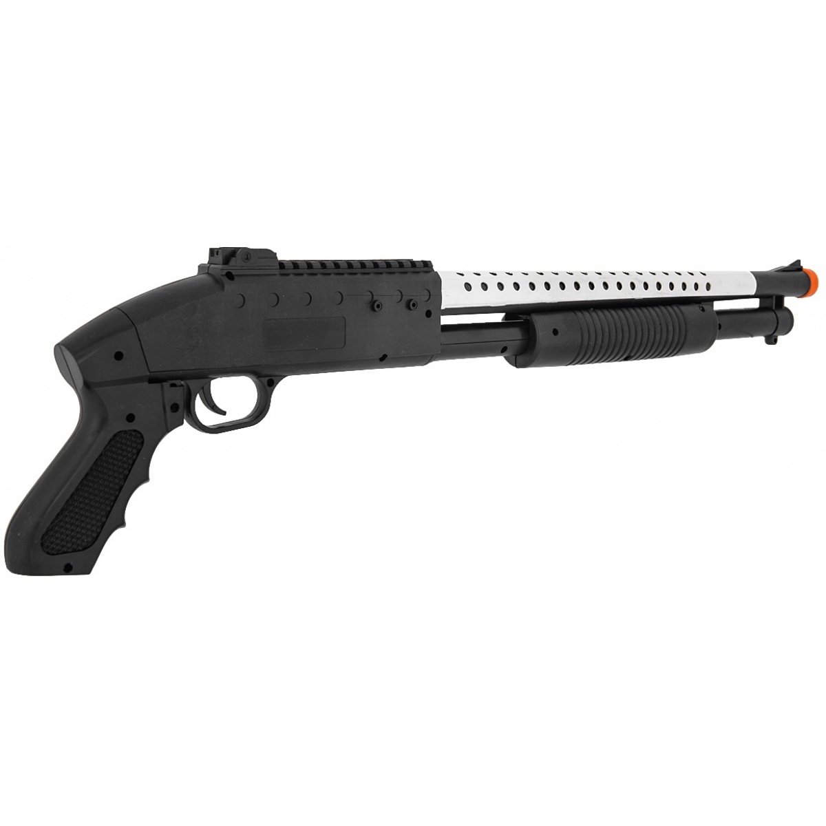 ACM Airsoft M590S Spring Shotgun w/ Pistol Grip SILVER Airsoft