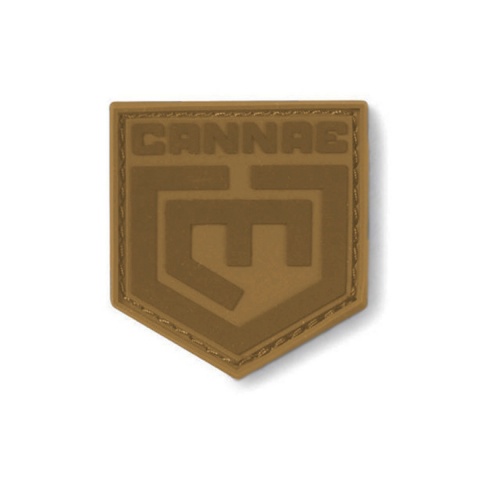 Cannae Logo Tactical PVC Flexible Symbol Patch - COYOTE