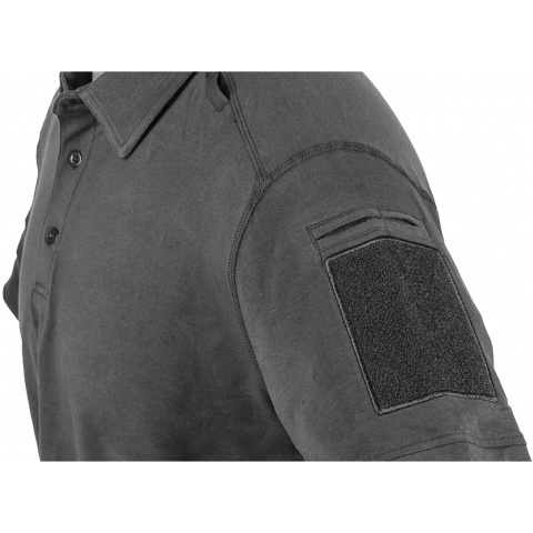 Cannae Short Sleeve Operator Tactical Polo Shirt - BLACK