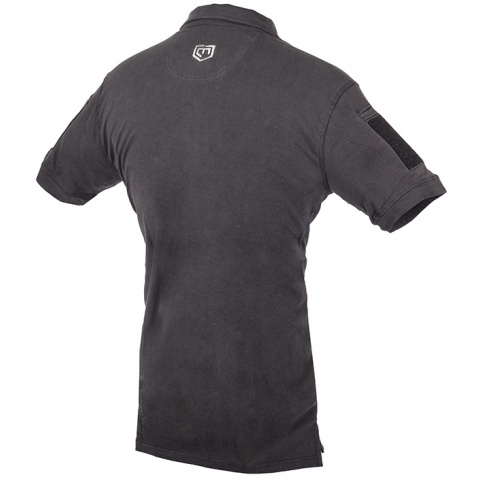 Cannae Short Sleeve Operator Tactical Polo Shirt - BLACK