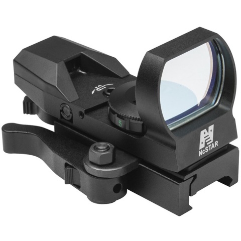 NcStar Airsoft Red Four Reticle Reflex Optic w/ QR Mount - BLACK