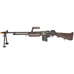 Lancer Tactical M1918 Browning WWII AEG Airsoft LMG - FAUX WOOD