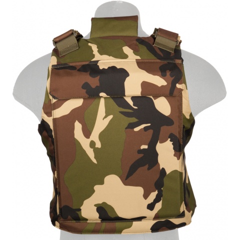 Lancer Tactical Airsoft Tactical Body Armor Vest (Woodland)