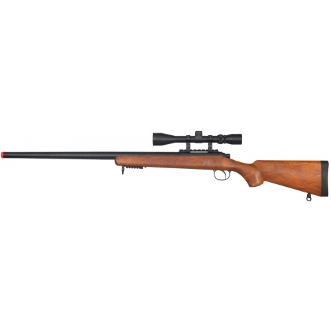 WELL Airsoft VSR-10 Bolt Action Rifle w/ Scope - WOOD