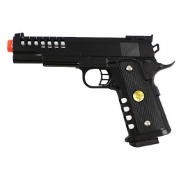 JG M188 Airsoft 1911 Spring Powered ABS Plastic Pistol - BLACK