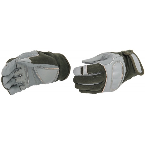 UK Arms Airsoft Tactical Hard Knuckle Gloves Medium - SAGE