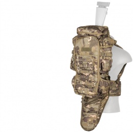 Lancer Tactical Heavy Arms Rifle Carry Backpack - CAMO TROPIC
