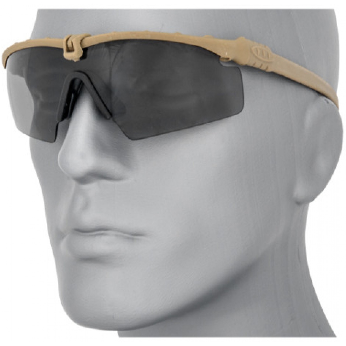 UK Arms Tactical Airsoft Smoke Gray Shooting Glasses TAN Airsoft
