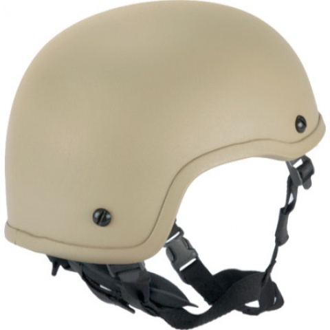 Lancer Tactical Airsoft Tactical ACH MICH 2001 Simple Helmet - TAN