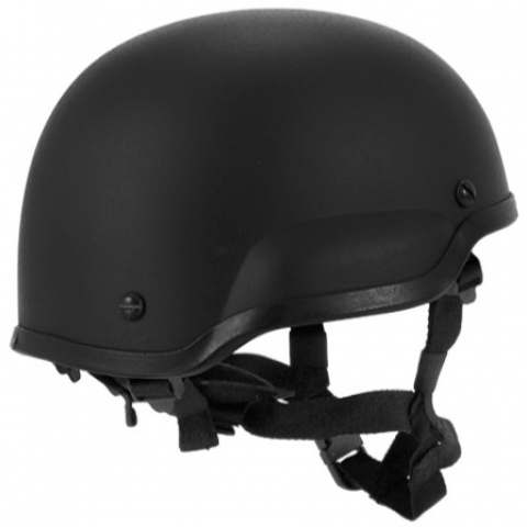 Lancer Tactical Airsoft Tactical ACH MICH 2002 Simple Helmet - BLACK