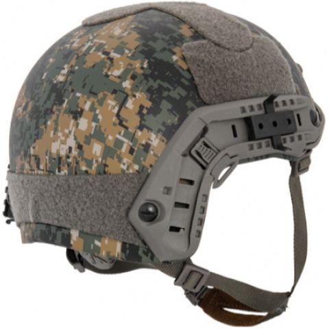 Lancer Tactical Airsoft Ballistic MH Type Helmet (Color: Digital Woodland)