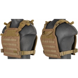 Lancer Tactical Polyester QR Lightweight Tactical Vest (Khaki)