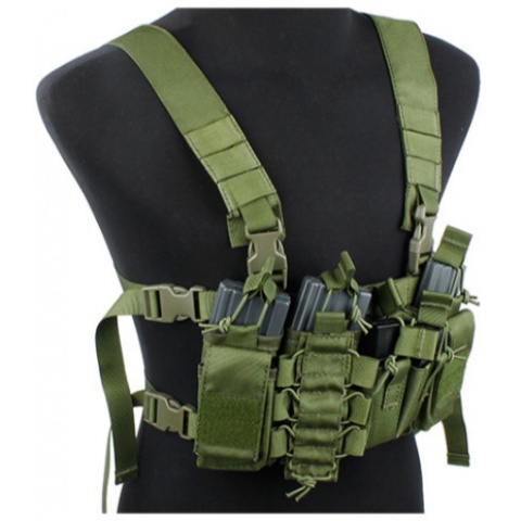 UK Arms Airsoft Tactical QR Chest Rig - OD GREEN