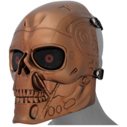 UK Arms Airsoft Tactical Terminator Full Face Mask - RED BRONZE