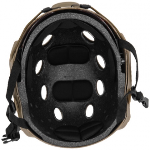 Lancer Tactical Airsoft Tactical Helmet w/ Retractable Visor - DESERT DIGITAL