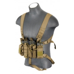UK Arms Airsoft Tactical QR Chest Rig - COYOTE BROWN