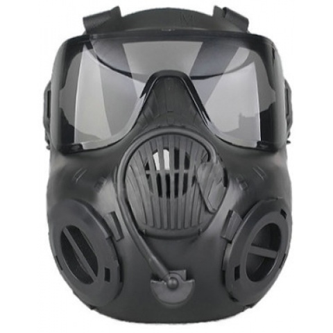 UK Arms Airsoft Tactical CBRN EM50 Lens Mask Set w/ Built-In Fans - FG