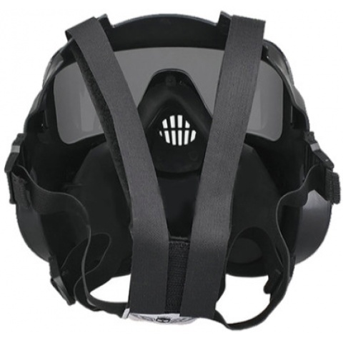 UK Arms Airsoft Tactical CBRN EM50 Lens Mask Set w/ Built-In Fans - FG