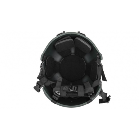 Lancer Tactical Airsoft Tactical IBH NVG Basic Helmet - OD