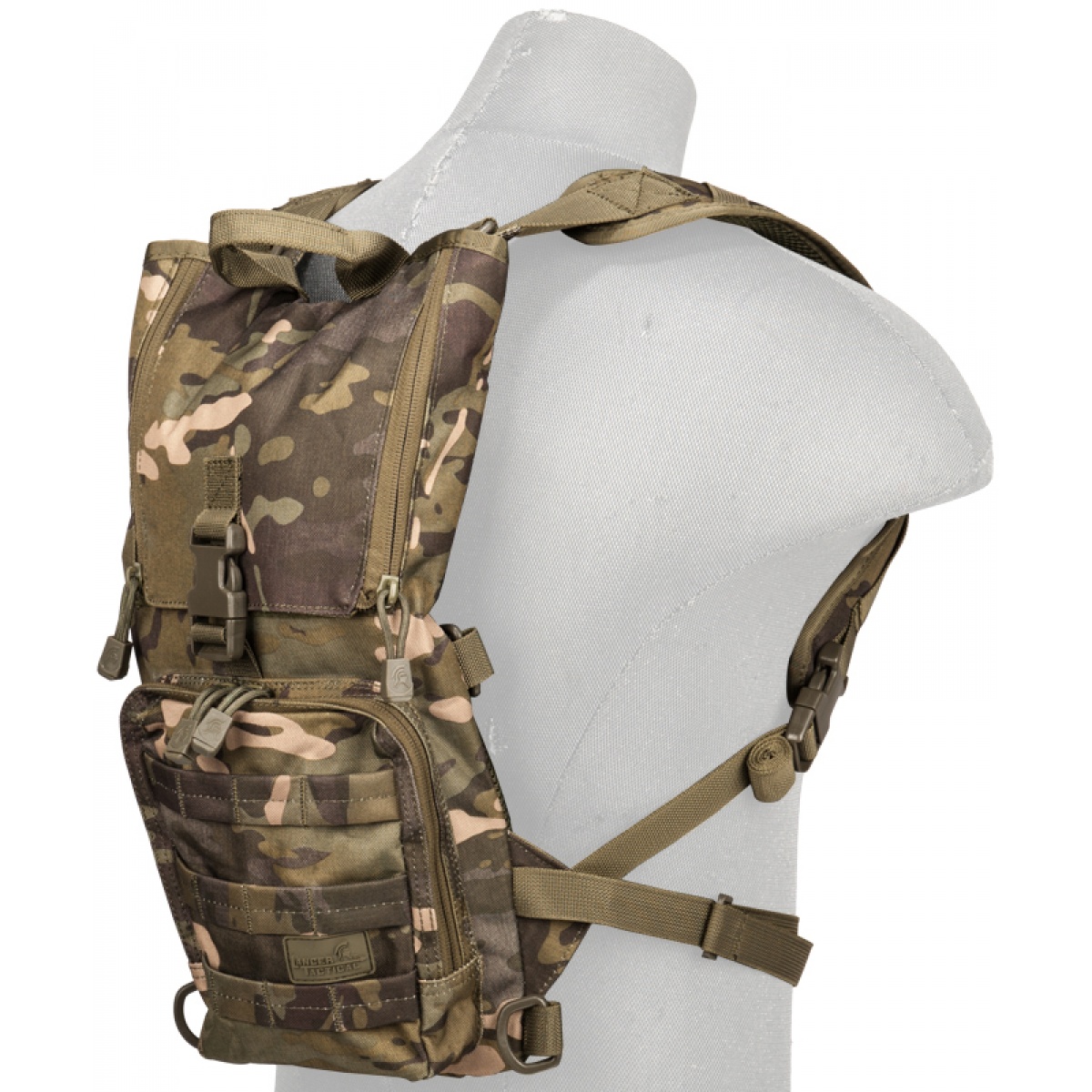 Lancer Tactical Lightweight Airsoft Hydration Pack CAMO TROPIC