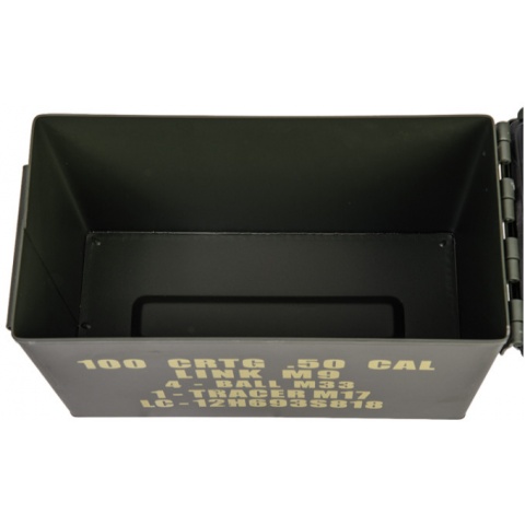 Lancer Tactical Airsoft Tactical Metal Ammunition Can - MEDIUM - OD