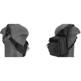 Lancer Tactical Airsoft Tactical QR Messenger Bag - BLACK