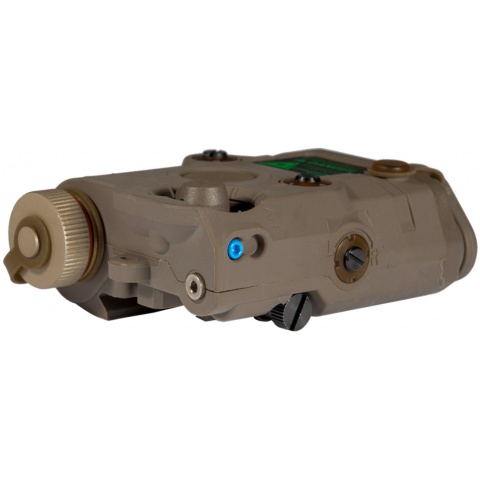 UK Arms Airsoft White Light and Green Laser PEQ-15 L.E.D. - TAN