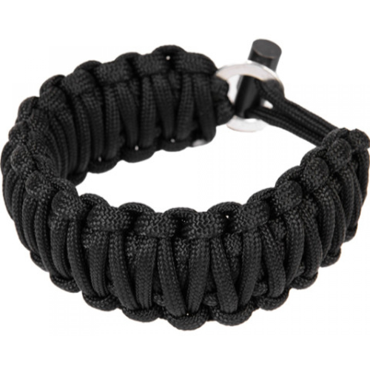 Lancer Tactical Airsoft Tactical 9" Paracord Bracelet w/ Flint BLACK