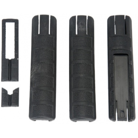 UK Arms Airsoft Pressure Switch Rail Cover Set - BLACK