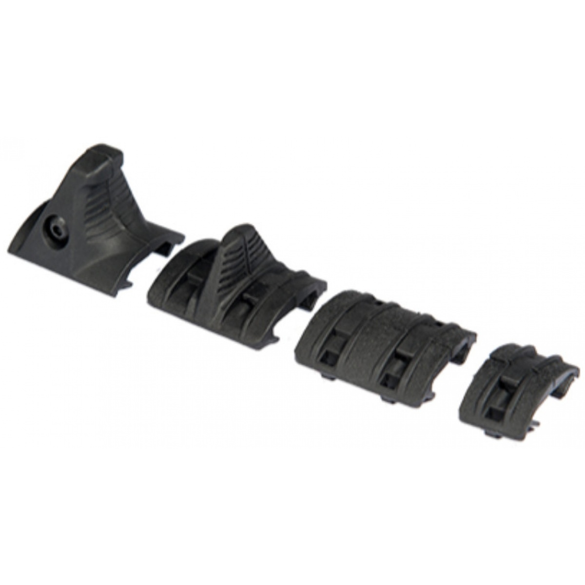 UK Arms Airsoft Tactical Hand Stop Rail Kit BLACK Airsoft Megastore