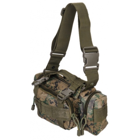 UK Arms Airsoft Tactical QR Combat Butt Pack - WOODLAND DIGITAL