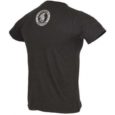 Lancer Tactical Men's M4 Airsoft Short Sleeve T-Shirt - BLACK/SILVER