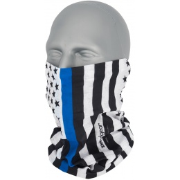 Zan Headgear Airsoft Tactical Blue Line Motley Tube Face Mask - FLAG