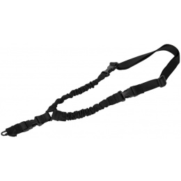 Lancer Tactical Airsoft Tactical Single Point Bungee Gun Sling - BLACK