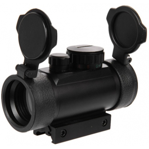 Lancer Tactical CA-412BN Red & Green Dot 1X Scope - BLACK