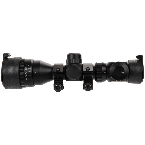 Lancer Tactical AOEG 2-6x32 Red & Green Illuminated Scope - BLACK