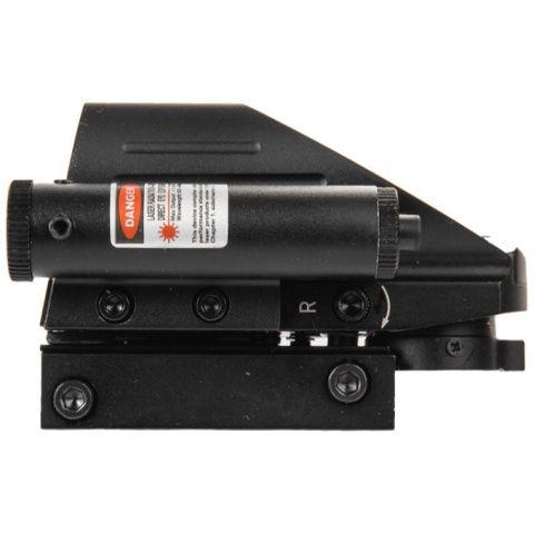 Lancer Tactical 4 Pattern Reticle Reflex Sight w/ Laser - BLACK