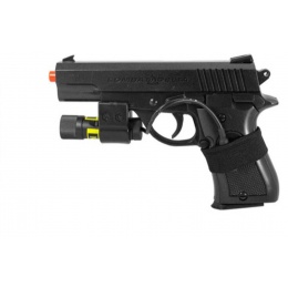 Airsoft P.812A Spring Pistol w/ Laser - BLACK