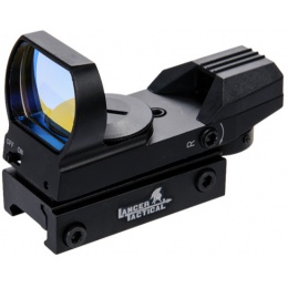 Lancer Tactical Airsoft 4 Reticle Red Control Reflex Sight - BLACK