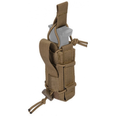 Lancer Tactical Airsoft Single Pistol Magazine Pouch - DARK EARTH