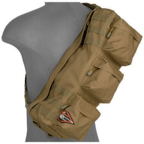 Lancer Tactical Airsoft Utility Go Pack Shoulder Bag - TAN