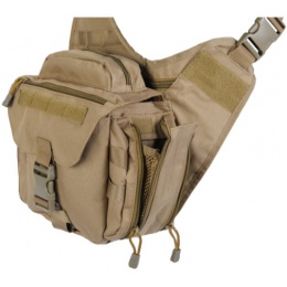 Lancer Tactical Airsoft Messenger Utility Bag - TAN